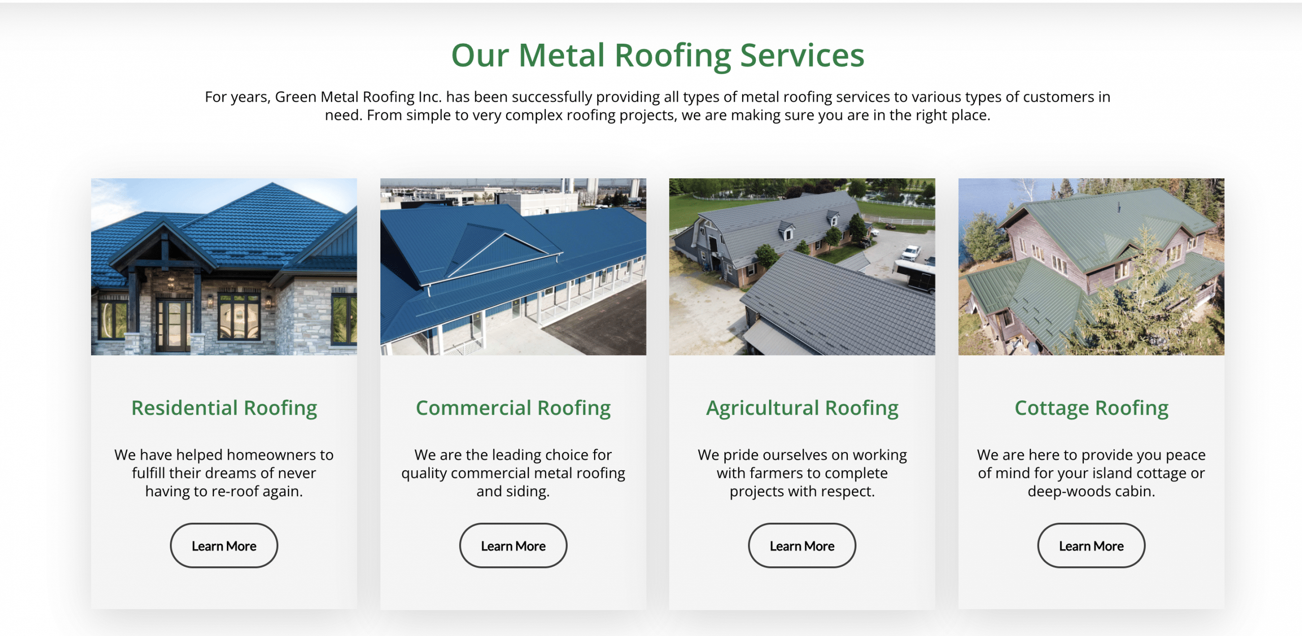 metal roofing companies - Green Metal Roofing